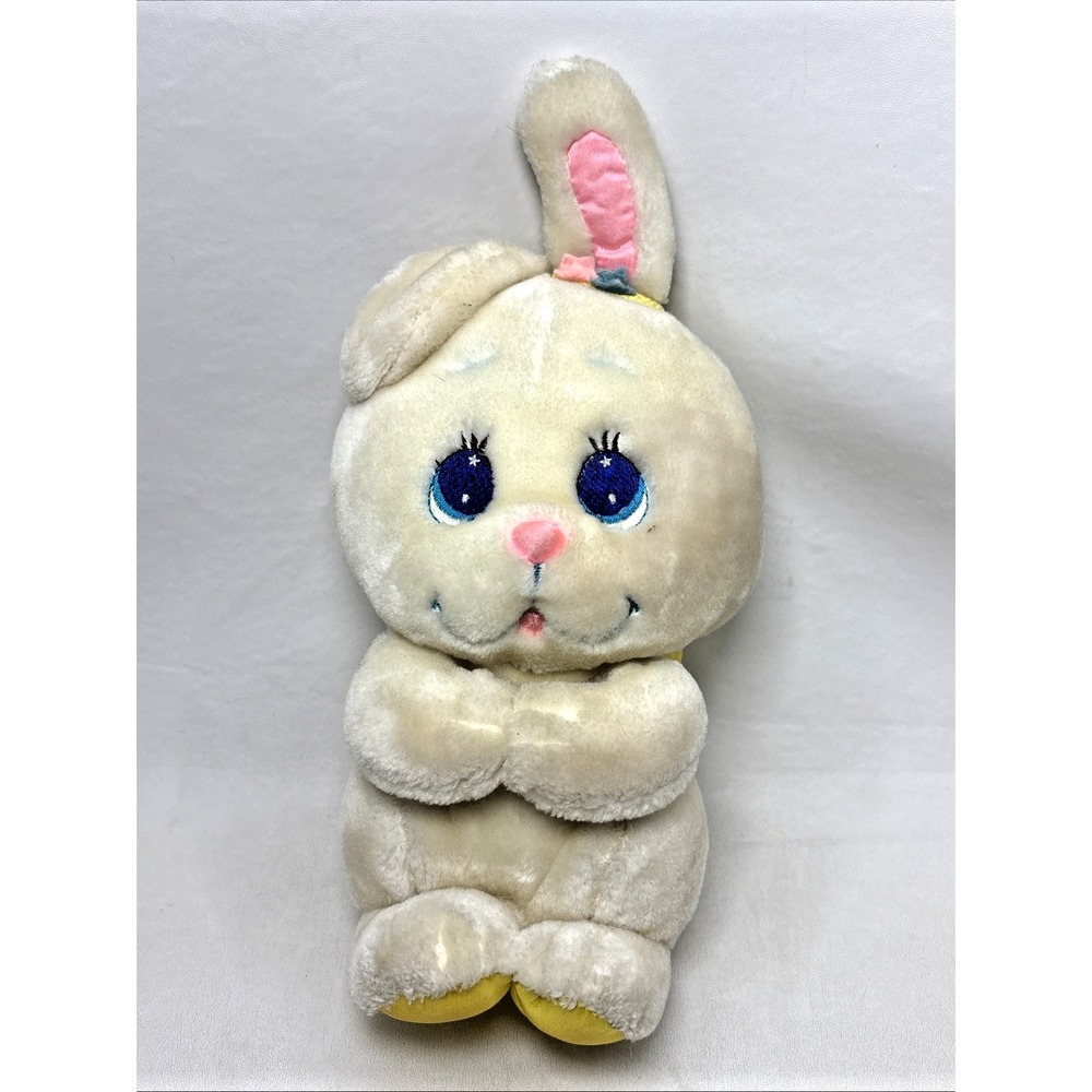 Vintage‎ 1984 Mattel Angel Bunny Rabbit Yellow Wings Plush Stuffed Animal 80s